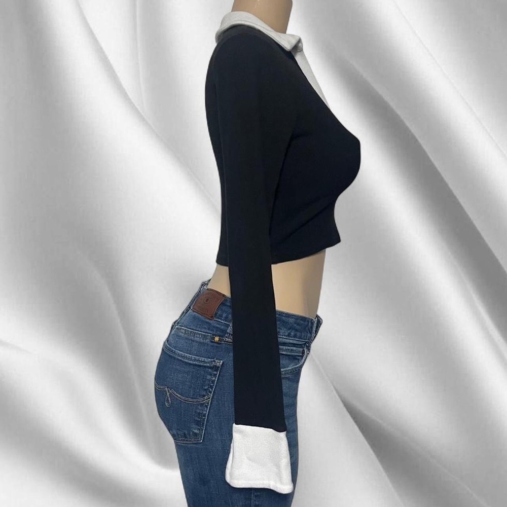 Garage Ribbed Collared Top - Picture 5 of 6